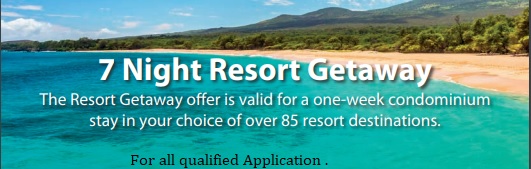 Resort Give Away Incentive for Qualified Applicants
